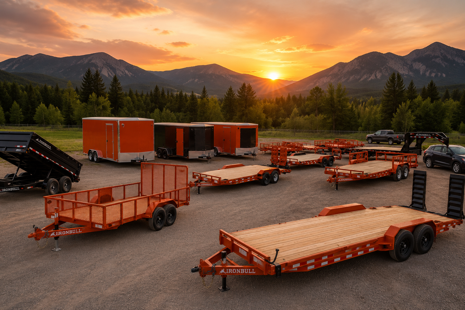 Ridge Line Rentals trailer in action
